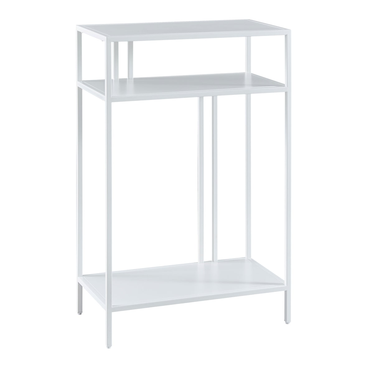 Helloshop26 - Table console métal 85 x 55 x 30 cm blanc 03_0008583