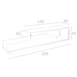 thumbnail of Angel Cerdá  Suporte de TV com estrutura em MDF lacado em Branco Brilho  3042C