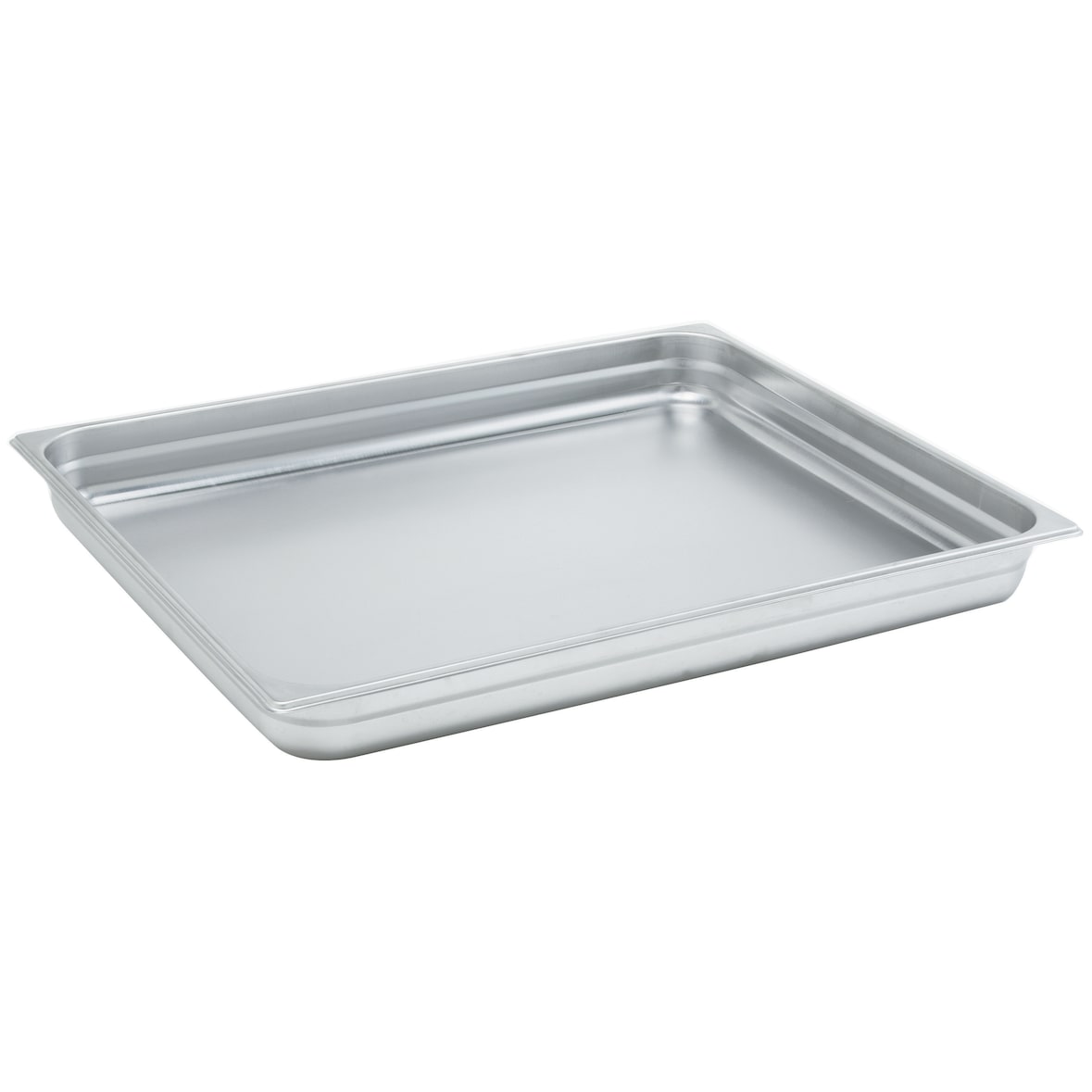 DBMARK - GNP21020 - Recipiente GN 2/1 de aco inoxidável. Tamanho 53 x 65 cm. Profundidade 2 cm. Capacidade 5,6 L - Contém 1 unidade