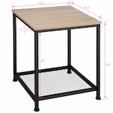 thumbnail of tectake Table d’appoint DERBY 45,5x45,5x55,5cm - Bois clair industriel, Chêne Sonoma - 404207