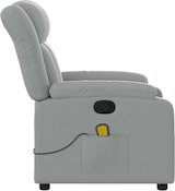 thumbnail of vidaXL Massagesessel Hellgrau Stoff