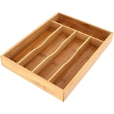 thumbnail of Organizador de cubiertos Bandeja para cuberteria de Bambú almacenaje de cajones cocina 5 compartimientos