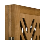 thumbnail of HOMCOM Biombo de 3 Painéis Dobrável 120x1,7x170 cm Separador de Ambientes de Madeira com Padrões Geométricos Madeira