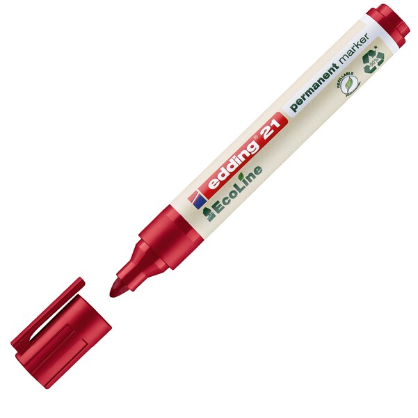 edding Permanentmarker EcoLine 21, rot
