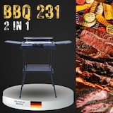 thumbnail of Sommertal BBQ231 Elektrogrill | Balkongrill | 2200W | 2in1 Tischgrill mit Standfuß | Stufenloser Temperaturregler