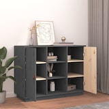 thumbnail of vidaXL Sideboard Grau 100x40x75 cm Massivholz Kiefer