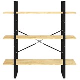 thumbnail of vidaXL Bücherregal 3 Böden 100x30x105 cm Massivholz Kiefer