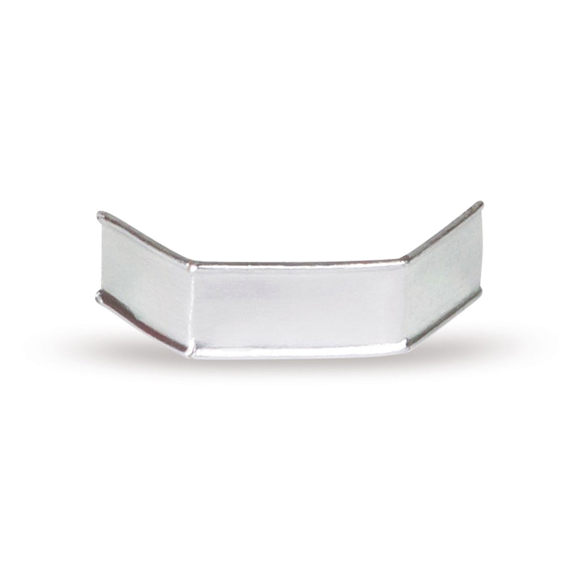 1000x U-Clipse Verschlussclipse Beutelverschlüsse 40 mm Silber Papier