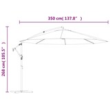 thumbnail of vidaXL Ampelschirm mit Aluminium-Mast 350 cm Bordeauxrot