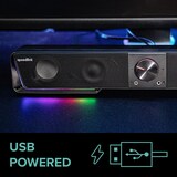 thumbnail of GRAVITY RGB Stereo Soundbar, black