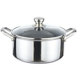 thumbnail of 28cm Kochtopf Edelstahl Induktion Topf Glasdeckel Anti Haft Kratzfest Rostfrei