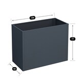 thumbnail of Plantenbak - 100 x 50 x 77 cm - Antraciet