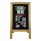 thumbnail of Securit® Stoepbord "Nature" - Naturel - Hout met natuurlijke rustieke afwerking - 70x135cm