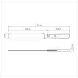 thumbnail of Tramontina LANDHAUS flaches Palettenmesser, Streichpalette, Tortenmesser, 20 cm, Edelstahl, FSC-Holzgriff, spülmaschinenfest