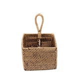 thumbnail of Bazar Bizar Bestekhouder van rotan 18x18x29 cm naturel bruin