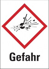 thumbnail of Dreifke® Gefahrstoffetiketten - Explodierende Bombe (GHS01) - 52x74 mm Folie selbstklebend