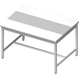thumbnail of Stalgast Edelstahl Zentralarbeitstisch mit mittiger Strebe, 1700x1200x850 mm, mit zweiseitiger PE-Schneideplatte, ohne Aufkantung, verschweißt