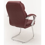 thumbnail of Coppia poltrone ospite modello Roger color bordeaux per ufficio studio professionale