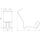 thumbnail of Portalacones o jamonero en acero inoxidable 393x155x340 mm.