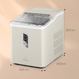 thumbnail of Albaron Eiswürfelmaschine Bullet-Eis 12 kg / 24 h 1,5 Ltr. Display Creme