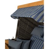 thumbnail of Strandkorb deVries PURE® Friesland Sylt XL - PE stone grey - Dessin 249 - inkl. Schutzhülle