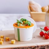 thumbnail of Tazón compostable para sopa o hielo - Vegware - Set de 500 - Blanco - L- A- P- H- Caja de cartón biodegradable