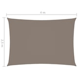 thumbnail of Toldo de vela rectangular tela Oxford gris taupe 2,5x4 m