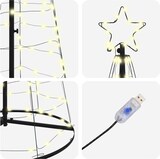 thumbnail of vidaXL LED-Weihnachtsbaum mit 390 LEDs Warmes Weiß 250 cm Eisen