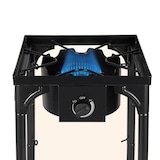 thumbnail of 1-pits gasfornuis Barbecue grill 4,5kW 2in1 Gietijzeren brander + 40×40cm gietijzeren grillplaat 3 verstelbare hoogtes Piezo INTEC