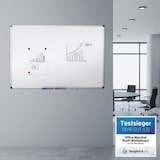 thumbnail of Whiteboard Master of Boards 80 x 110 cm, lackiert, mit Aluminiumrahmen - Hoch- und Querformat - abnehmbare Stiftablage