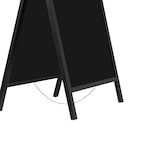 thumbnail of METRO PROFESSIONAL Kundenstopper, Kiefernholz/Metall, 55 x 56 x 82 cm, schwarz