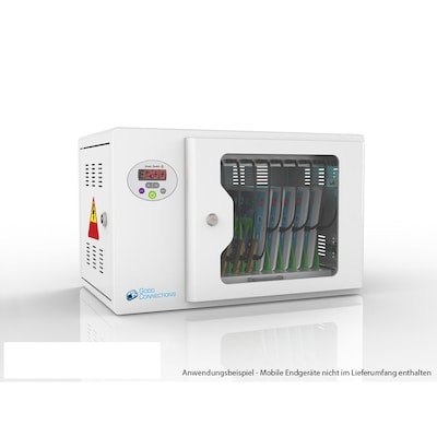 GC Tablet-Ladestaion fuer bis zu 10 Geraete, UV-Desinfektion, Smart Control, grau