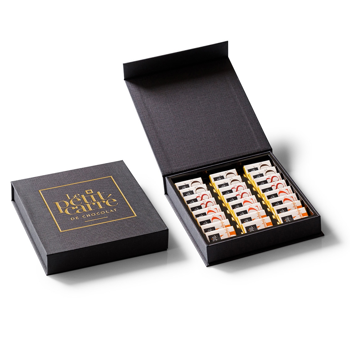 Coffret Dégustation 24 carrés de chocolat