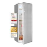 thumbnail of Exquisit Vollraumkühlschrank KS320-V-H-040D inoxlook | Nutzinhalt: 242 L | 5 Glasablagen | LED-Beleuchtung | Ohne Gefrierfach