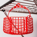 thumbnail of MUEBLEAR - Conjunto de cesto plástico preto + pinças 21x17x11cm