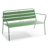 thumbnail of Divano da terrazza in metallo verde cactus