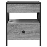 thumbnail of vidaXL Nachttisch mit Infinity-LED Grau Sonoma 40x40x51 cm