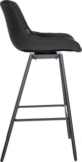 thumbnail of CHEFGASTRO 4er Set Barhocker GOLDEN GATE Schwenkbar Kunstleder HxBxT 105x49x56cm Schwarz Barstuhl