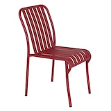 thumbnail of Chaise design de jardin en aluminium rouge