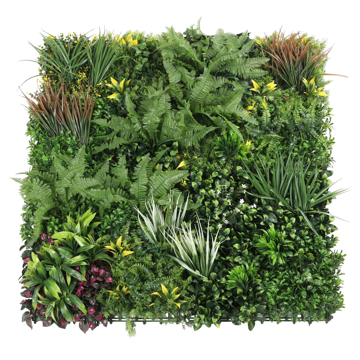 Mur végétal artificiel jardin botanique premium 100x100 cm