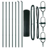 thumbnail of vidaXL Zaun mit Pfosten Grün 1,4 x 10 m Stahl und PVC