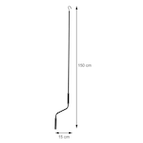 thumbnail of Handkurbel für Markisen, Markisenkurbel Kurbel, 150cm ~ anthrazit