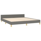thumbnail of vidaXL Bedframe zonder matras stof donkergrijs 180x200 cm