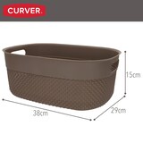 thumbnail of Curver Pack 4 cestas organizadoras Filo 12L marrón