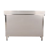 thumbnail of Romux® Mesa de Acero Inoxidable Hostelería Mural con Puertas Correderas 1200x700x850 mm Desmontable | Mesa de Trabajo de Acero Inox Bar Restaurante