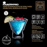 thumbnail of Masterpro - Set di 12 Bicchieri da Cocktail a Doppia Parete 230 ml in Vetro borosilicato - Masterpro SG