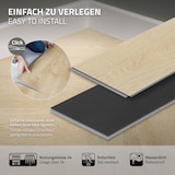 thumbnail of ML-Design PVC Bodenbelag Click Vinyl 3,12 m² 40 Dielen 61x12,8x0,42 cm Fischgrät Eiche Natur Braun Holzoptik Wasserfest