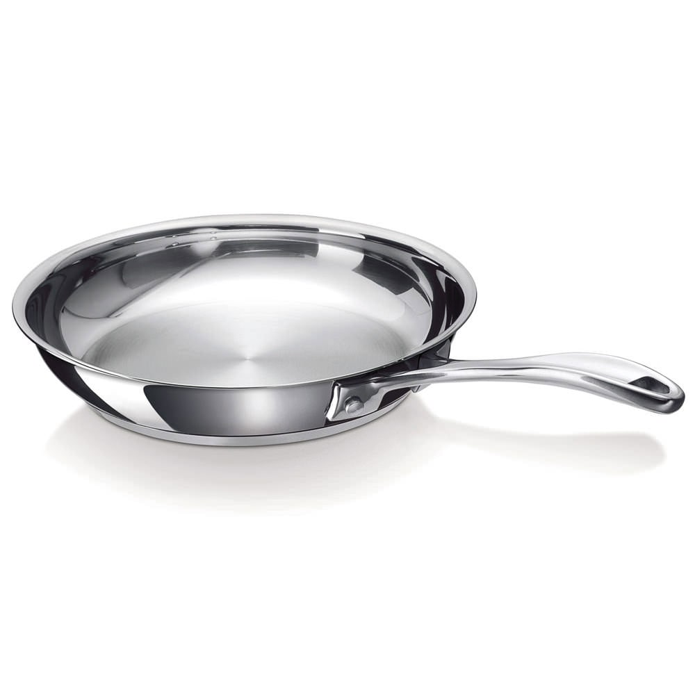 Poêle Chef Lisse 26 cm en inox -  Argent / Métallique Rond Acier Inoxydable (inox  Beka 28.00x28.00 cm