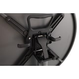 thumbnail of METRO PROFESSIONAL Table haute pliante SOFIA, acier, Ø 60 cm, hauteur réglable, ronde, gris foncé