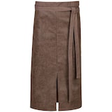 thumbnail of 173 - Bistroschürze in Lederoptik mit Schlitz, B 100 x L 75 cm : toffee Pull-Up Rindleder